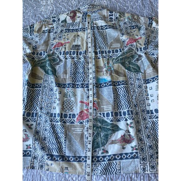 Reyn Spooner Button Up Aloha Shirt Mele Kalikimaka Christmas 1998 Size Medium - Picture 12 of 12